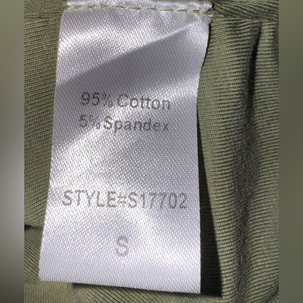 Mustard Seed Sage Green Ribbed Crop Tank – Size Small - Picture 4 of 5